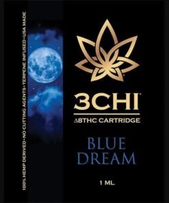 3Chi Delta 8 THC Vape Cartridge with Botanical Derived Terpenes – Blue Dream