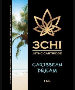 3Chi Delta 8 THC Vape Cartridge with Botanical Derived Terpenes – Caribbean Dream