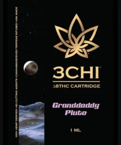 3Chi Delta 8 THC Vape Cartridge with Cannabis Derived Terpenes – Granddaddy Pluto
