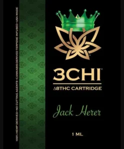 3Chi Delta 8 THC Vape Cartridge with Cannabis Derived Terpenes – Jack Herer