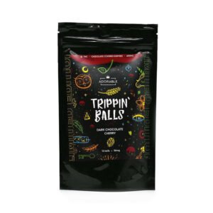 Adorable 600mg Dark Chocolate Cherry THC infused Trippin Balls