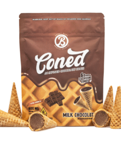 Baked Bags Delta 8 THC Coned – Milk Chocolate (600 mg Total Delta 8 THC)