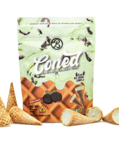 Baked Bags Delta 8 THC Coned – Mint Chip (600 mg Total Delta 8 THC)