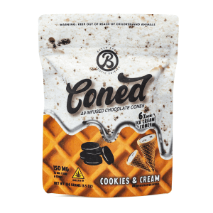 Baked Bags Delta 9 THC Coned – Cookies & Cream (150 mg Total Delta 9 THC) - Image 2