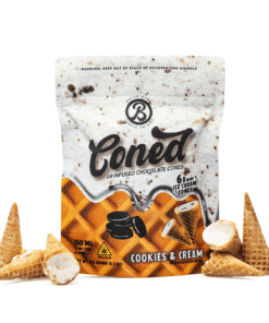 Baked Bags Delta 9 THC Coned – Cookies & Cream (150 mg Total Delta 9 THC)