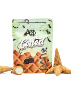 Baked Bags Delta 9 THC Coned – Mint Chip (150 mg Total Delta 9 THC)