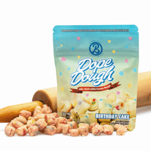 Baked Bags Delta 9 THC Dope Dough – Birthday Cake (200 mg Total Delta 9 THC)