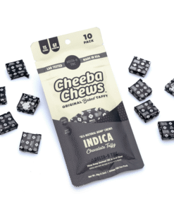 Cheeba Chews Delta 9 Chocolate Taffy – Indica (100 mg Delta 9 THC Total)