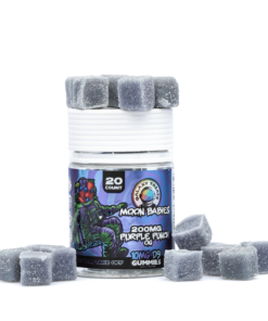 Galaxy Treats Moon Babies Delta 9 THC Gummies – Purple Punch (200 mg Total Delta 9 THC + 280 mg Total CBD)