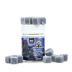 Galaxy Treats Moon Babies Delta 9 THC Gummies – Purple Punch (200 mg Total Delta 9 THC + 280 mg Total CBD)