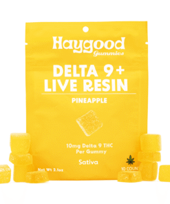 Haygood Delta 9 Live Resin Gummies – Pineapple (100 mg Total Delta 9 THC)