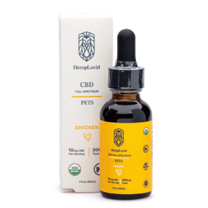 Hemplucid Full Spectrum CBD Pet Tincture – Chicken (300 mg Total CBD)