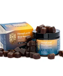 Hemplucid Sleep Mushroom Gummies – Blueberry Lemon (900 mg Total CBD + 450 mg Total CBN)