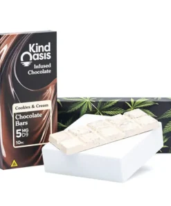 Kind Oasis Delta 9 THC Cookies & Cream Chocolate Bar