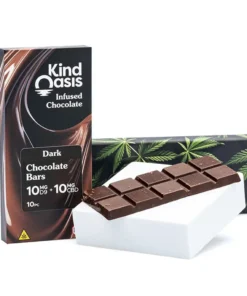 Kind Oasis Delta 9 THC and CBD Dark Chocolate Bar