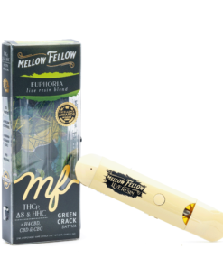 Mellow Fellow Euphoria Blend Live Resin Disposable Vape – Green Crack