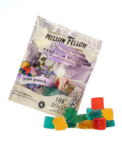 Mellow Fellow Picasso’s Euphoria Blend M-Fusion Gummies – Fruit Punch (1000 mg Total Cannabinoids)