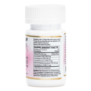 Mellow Fellow Wellness Softgel Capsules – Happy Blend (2000 mg Total Cannabinoids) - Image 3