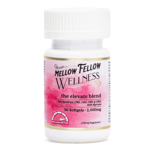 Mellow Fellow Wellness Softgel Capsules – Happy Blend (2000 mg Total Cannabinoids) - Image 2