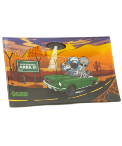 Ooze Shatter Resistant Glass Rolling Tray – Space Race