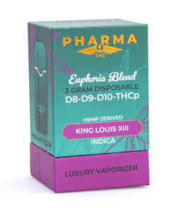 PharmaTHC Delta 8, Delta 9, Delta 10 & THCP Disposable Vape – King Louis XIII (3 grams)