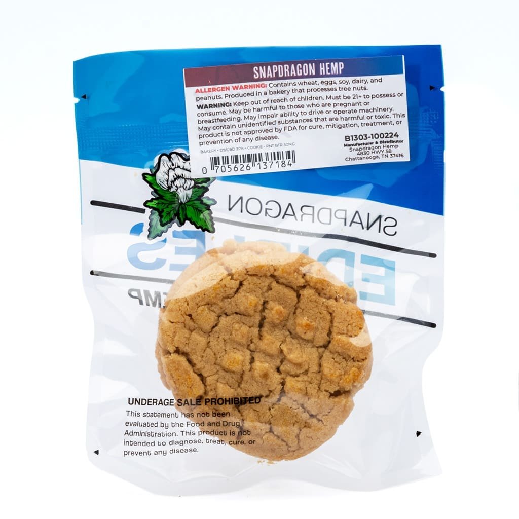 Snapdragon Delta 9 Live Resin and CBD Peanut Butter Cookies - Image 2