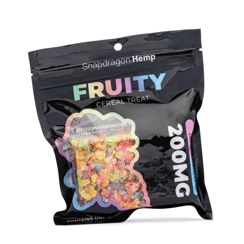 Snapdragon High Potency Delta 9 Live Resin and CBD Fruity Cereal Treat (111 mg Delta 9 THC + 108 mg CBD) - Image 2