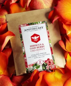 The Brothers Apothecary Highbiscus & Goji Berry CBD Honey – 5 Pack (75 mg Total CBD)