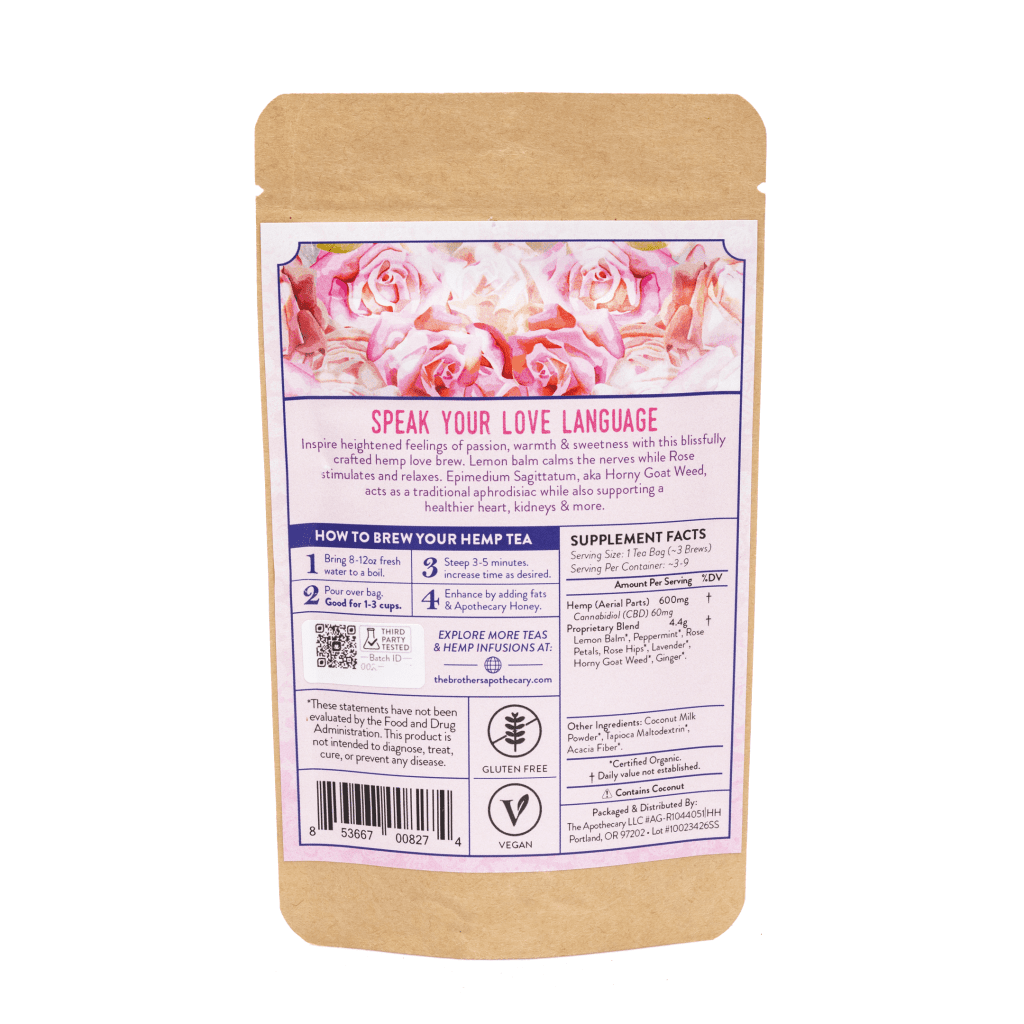 The Brothers Apothecary Sensualitea Hemp CBD Tea - Image 3