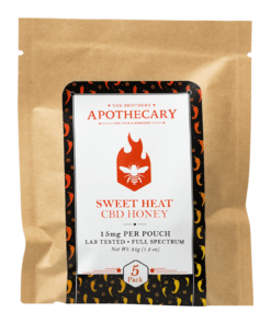 The Brothers Apothecary Sweet Heat CBD Honey – 5 Pack (75 mg Total CBD)