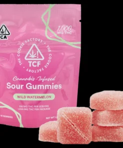 The Cookie Factory – Sour Gummies – 1000mg THC