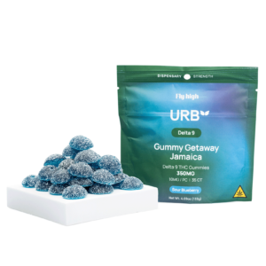 Urb Delta 9 THC Gummies – Sour Blueberry (350 mg Total Delta 9 THC)