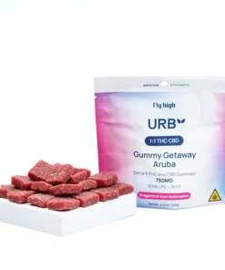 Urb Delta 9 and CBD Gummies – Dragonfruit Kiwi Watermelon