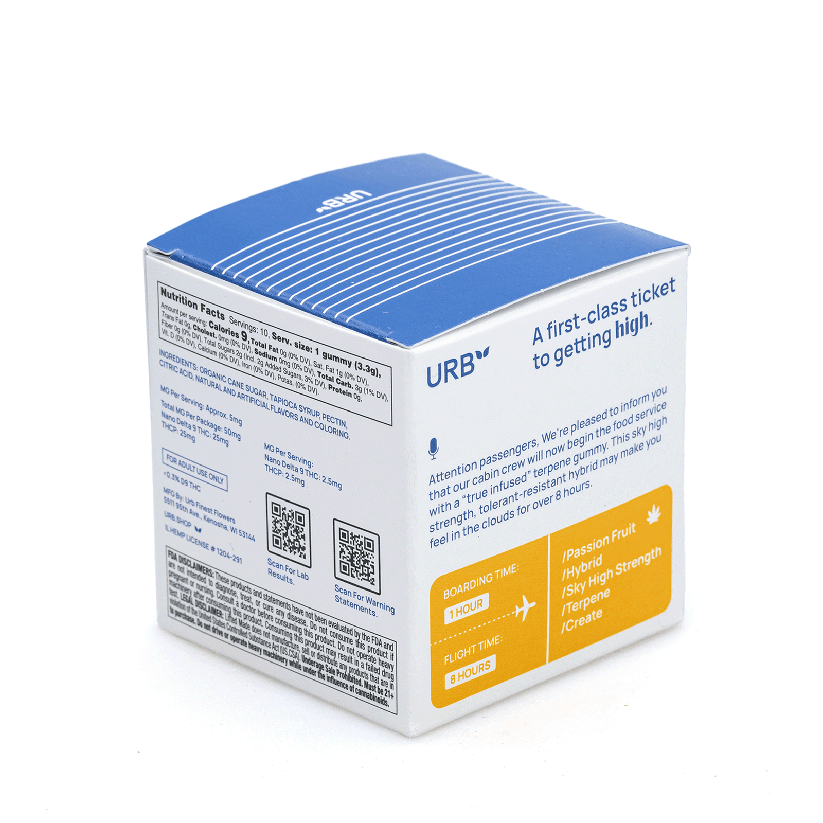 Urb THCP / Delta 9 Mile High Skybites – Passion Fruit (25 mg THCP + 25 mg Delta 9 THC Total) - Image 5