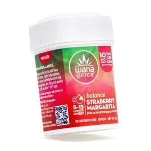 Wana Quick Balance Gummies – Strawberry Margarita (300 mg Total Cannabinoids) - Image 2