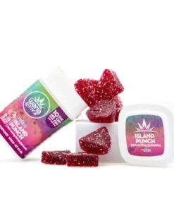 Wana Quick Relax Gummies – Island Punch (300 mg Total Cannabinoids)