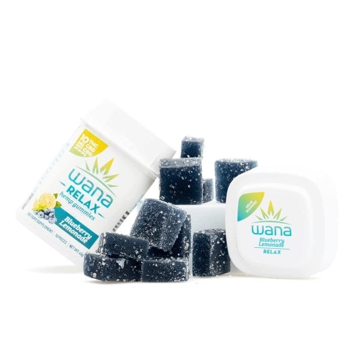 Wana Relax Gummies – Blueberry Lemonade (300 mg Total Cannabinoids)