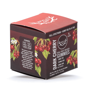 Wyld Delta 9 / CBD / CBN Low Dose Calm Gummies – Dark Cherry – 10 Count (270 mg Total Cannabinoids) - Image 2