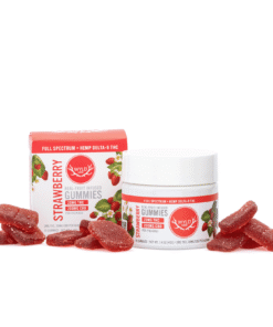 Wyld Delta 9 / CBD Low Dose Calm Gummies – Strawberry – 10 Count (20 mg Delta 9 THC + 200 mg CBD Total)