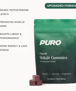 Puro Organic Shilajit Gummies with Manuka Honey